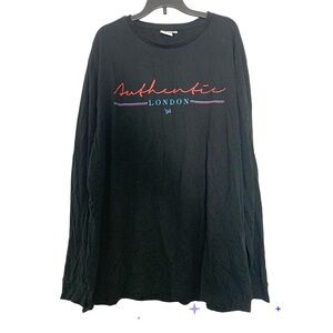 ASOS London Black Long Sleeve Tee